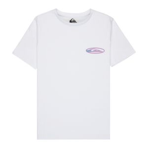 Quiksilver T-shirt Quik Globe manches courtes blanc bleu rose gar&ccedil;on - 10
