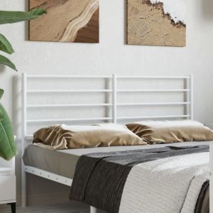 VidaXL Tête de lit métal blanc 135 cm 352400
