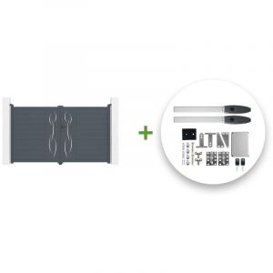 Portail battant électrique LIFE 300x180cm + Motorisation HICKER B200