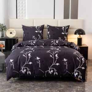 Parure de lit en coton 140x200 feuilles