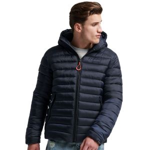 Superdry Pour homme. Veste matelass?e Fuji Sport bleu