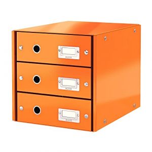 Image de Leitz Bloc de classement &agrave; tiroirs Click & Store Orange
