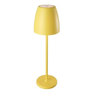 Megatron Lampe à poser LED batterie Tavola jaune