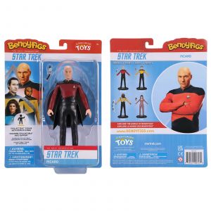The Noble Collection Star Trek Captain Picard BendyFig 7.5 Inch Action Figure