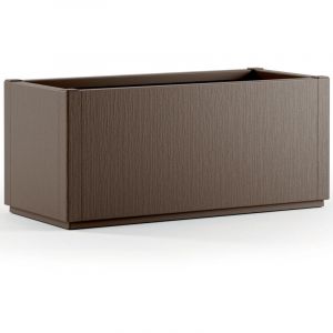 Pot de fleurs Ethica brun plastique 80x36x36cm