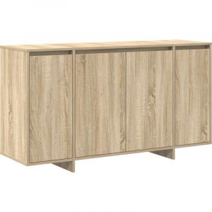 VidaXL Buffet en chêne Chêne Sonoma Bois d'ingénierie 135 x 41 x 75 cm