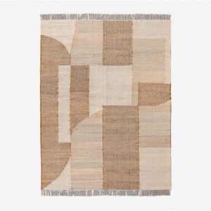 Tapis En Jute Et Coton (237x162 Cm) Davina Couleurs Naturelles