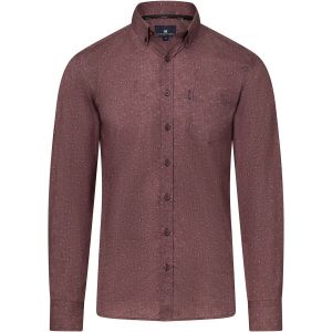 State of Art Chemise Impression Burgundy Bordeaux Rouge taille L