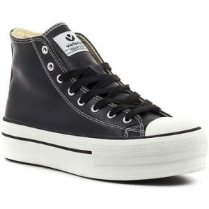 Victoria 1061107-WOMEN Tribu Sneaker SYNTHÉTIQUE Effet Cuir Plateau Femme Negro 35