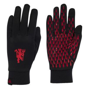 Adidas Manchester United Gants De Joueur Field Player - Noir/rouge, pointure Large - ['Noir'] - Taille Large