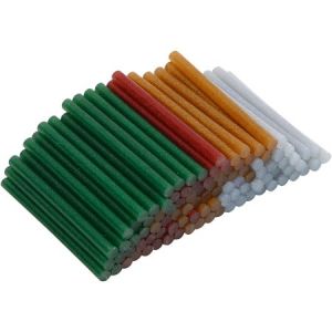 Creotime Recharges de colle à paillettes pour pistolet à colle - 7 cm - Assortiment de couleurs - 100 pcs