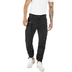 REPLAY Pantalon Cargo Joe Noir - Noir - 36 - Homme - ChinTaille Unique - Boutique Seven's