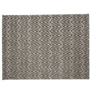 Tapis D&eacute;co Relief "Black Forest" 150x200cm Noir Prix