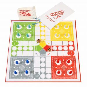 Jeux de société double face ludo et serpents et échelles Rex London