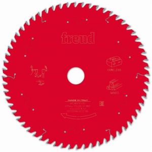 Lame pour scie circulaire portative sans fil FREUD - Ø254 2,1/1,6 AL30 Z60 BA 15° - F03FS10074 -FR24W007TC