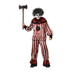 Atosa D&eacute;guisement Homme Clown rayures Halloween