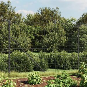 VidaXL Clôture en treillis métallique anthracite 2x25m acier galvanisé