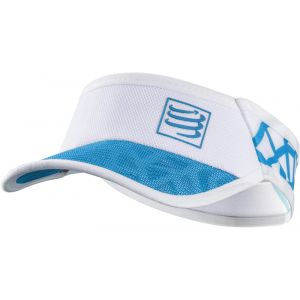 Compressport Compress Port Spiderweb Visor Ultralight édition limitée %u2013 Running Protection solaire Casquette de Course, Blanc/bleu