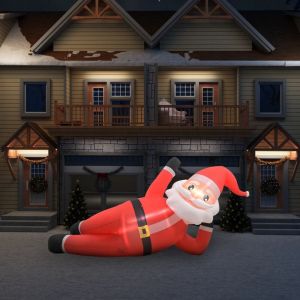 Image de VidaXL Père Noël gonflable LED IP44 Rouge 360 cm XXL