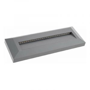 Optonica Spot LED 3W pour Escalier Rectangulaire Gris AC 220-240V Blanc Chaud 3000K