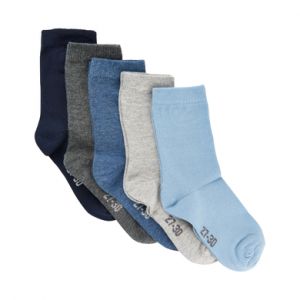 Minymo 5er Pack Socken in Verschieden Farben Chaussettes, Multicolore (Dark Navy 778), 19-22 (Taille Fabricant: 19) Bébé garçon