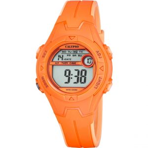 Calypso Montre Mixte Junior Collection - K5849-4 Bracelet Silicone Orange