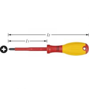 Hazet Tournevis cruciforme PH 1 810VDE-PH1 Longueur de la lame: 80 mm 1 pc(s)