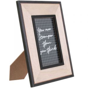 Cadre photo indus stronger Happy Working 10 x 24 Noir