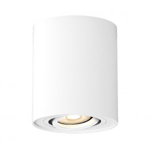 rabalux Plafond / lampe encastr&eacute;e kobald aluminium Matt blanc gu10 1x max 42w h: 10,5 cm &Oslash;9cm dimmable