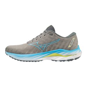 Image de Mizuno Homme Wave Inspire 19 Course, Ggray Jblue Bolt2neon, 40.5 EU
