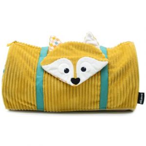 Les Déglingos LES - Sac Week-End Voyage - Cyranos Le Renard -Voyages,Bébé et Puériculture - Ideal Vacances pour Fille et garçon - 48 CM - Moutarde