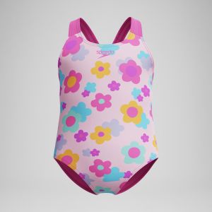 Speedo Maillot de bain B&eacute;b&eacute; fille Racerback imprim&eacute; rose