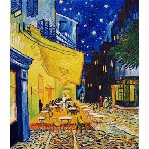Dtoys Arles, Terrasse du café le soir, Place du Forum - Puzzle Van Gogh Vincent 1000 pièces