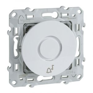 Schneider Electric Odace, sonnette &eacute;lectronique Blanc, 5 tonalit&eacute;s, 230 V, &agrave; vis (S520580)