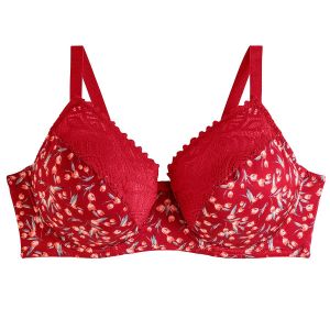 Soutien-gorge à armatures grand maintien rouge Paprika