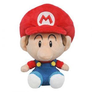 Toga Peluche - SUPER MARIO - Baby Mario - 16 cm - Rose - Intérieur