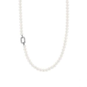 Ti sento Collier Femme - 34050PW-45 Argent 925/1000 Blanc perle