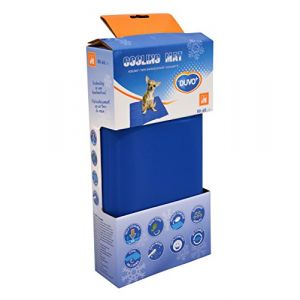 Duvo Tapis rafra&icirc;chissant M - 50x65 cm - Bleu - Pour chien