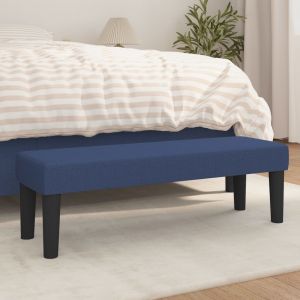 VidaXL Banc Bleu 100x30x30 cm Tissu