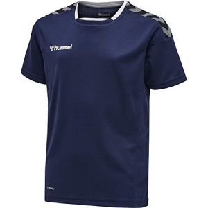 Image de Hummel HmlAUTHENTIC Kids Poly Jersey S/S Maillot Fille, Marine, 164 cm