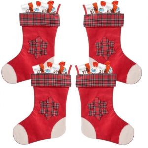 4 petites bottes de Noël garnies de 20 chocolats KINDER | SchokoBons et mini Bueno