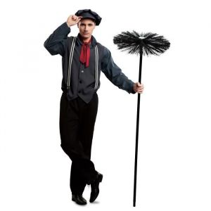 Costume for Adults My Other Me 6 Pieces Chimney brush Black