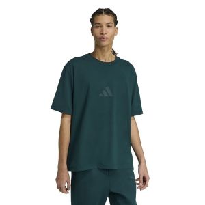 Adidas T-shirt Z.N.E. Loose-Fit manches courtes vert fonc&eacute; - XL