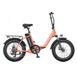 Vélo Électrique Engwe L20 2.0 - Moteur 750w Batterie 52v13ah Pneus De 20 Pouces Freins À Disque - Rose