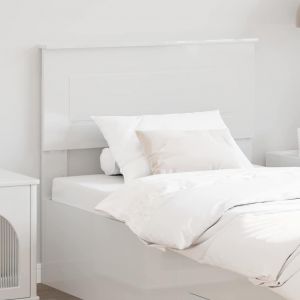 VidaXL T&ecirc;te de lit Blanc Brillant 100 cm Bois d'ing&eacute;nierie