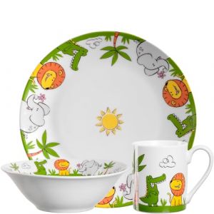 Leonardo Bambini Kindergeschirr Set Krokodil / Elefant / Löwe Geschirr 1 ct (54.49 € / 1 ct)