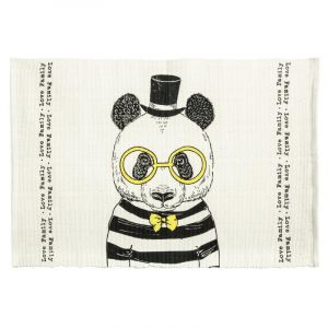 Image de Tapis Déco "Panda" 60x90cm Blanc Prix