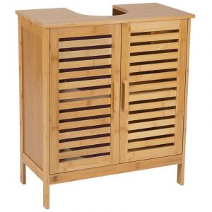 Andrea House Meuble Sous-Lavabo En Bambou 60x30x62cm Ba73151