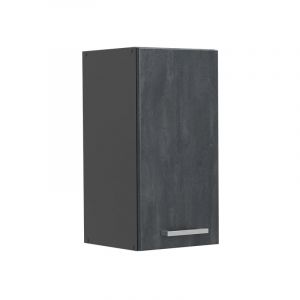 Elément Haut De Cuisine R-Line, 30 Cm, Béton Noir, Vicco