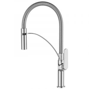 Mitigeur évier bec flexible chromé - Tubig - Thewa